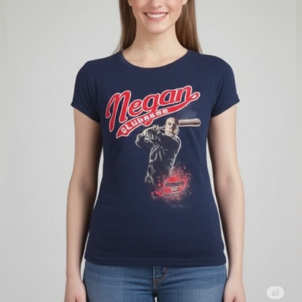 Loot Crate Black Walking Dead Negan Sluggers Tee M